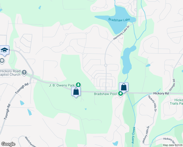 map of restaurants, bars, coffee shops, grocery stores, and more near 803 Poplar Terrace in Canton