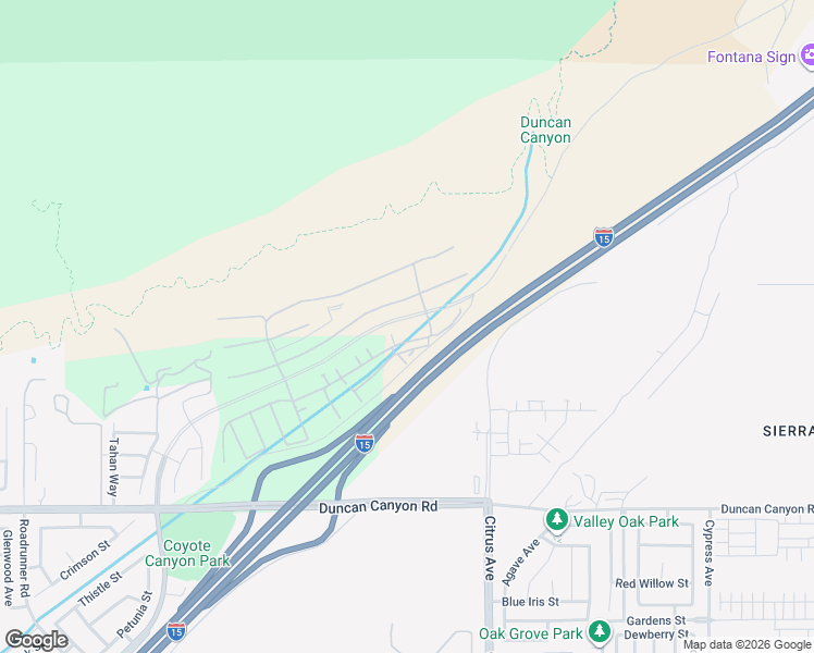 map of restaurants, bars, coffee shops, grocery stores, and more near 4528 Lytle Creek Road in Fontana