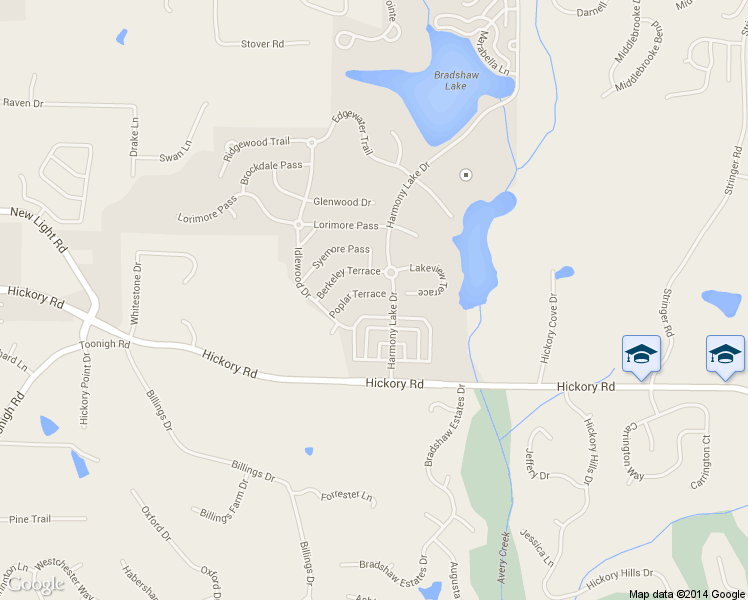 map of restaurants, bars, coffee shops, grocery stores, and more near 822 Poplar Terrace in Canton