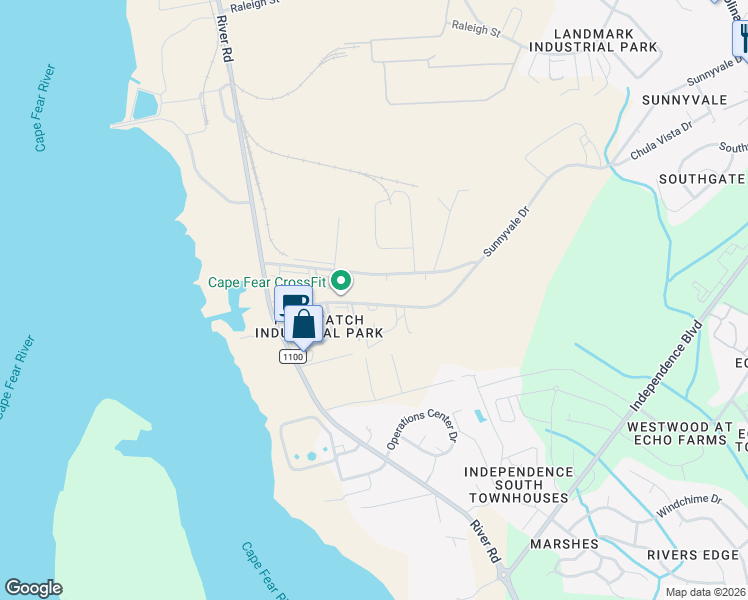 map of restaurants, bars, coffee shops, grocery stores, and more near 773-849 Sunnyvale Drive in Wilmington