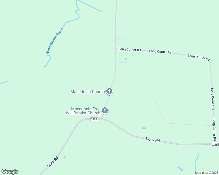 map of restaurants, bars, coffee shops, grocery stores, and more near 351 Crusoe Island Road in Whiteville