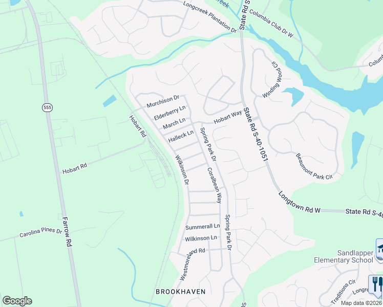 map of restaurants, bars, coffee shops, grocery stores, and more near 216 Meyer Lane in Columbia