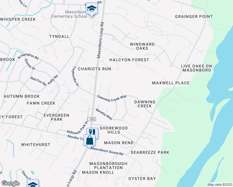 map of restaurants, bars, coffee shops, grocery stores, and more near 3506 Tall Pine Court in Wilmington