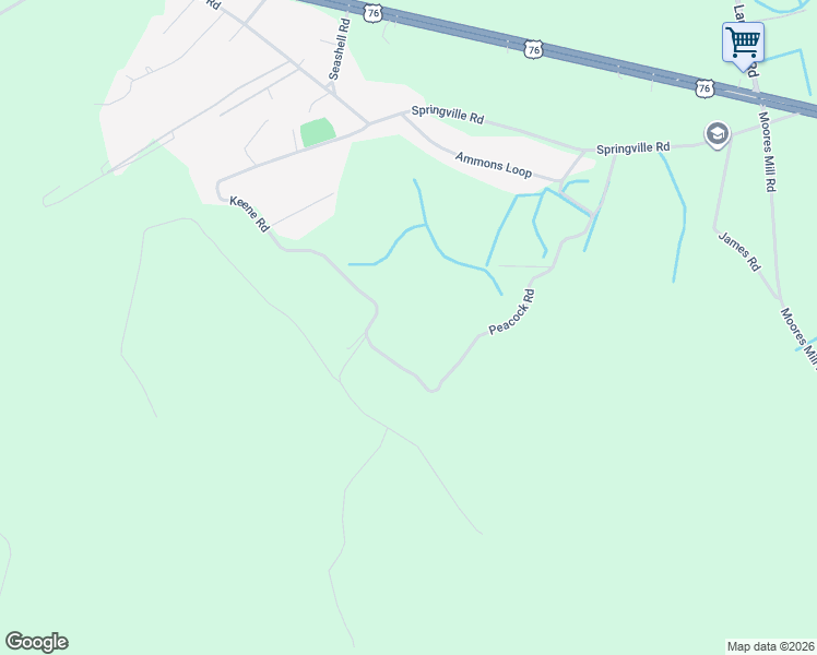 map of restaurants, bars, coffee shops, grocery stores, and more near 570 Keene Road in Marion