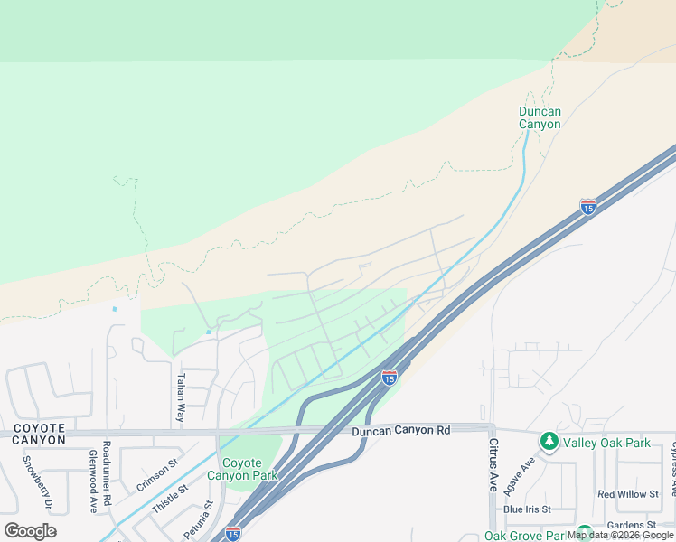 map of restaurants, bars, coffee shops, grocery stores, and more near 15797 Conservatory Drive in Fontana