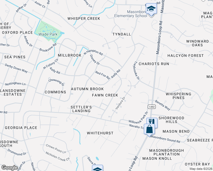 map of restaurants, bars, coffee shops, grocery stores, and more near 533 Kelly Road in Wilmington