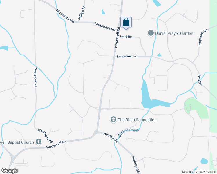 map of restaurants, bars, coffee shops, grocery stores, and more near 16064 Hopewell Road in Alpharetta