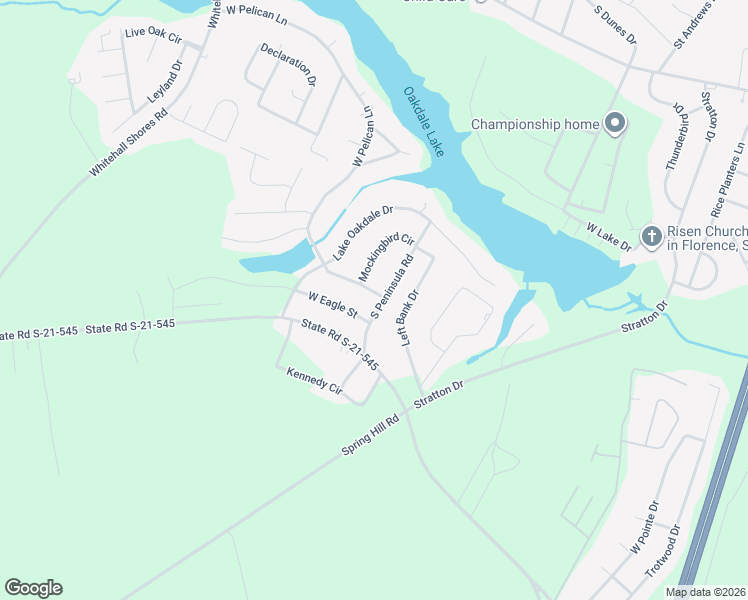 map of restaurants, bars, coffee shops, grocery stores, and more near 3903 West Pelican Lane in Florence