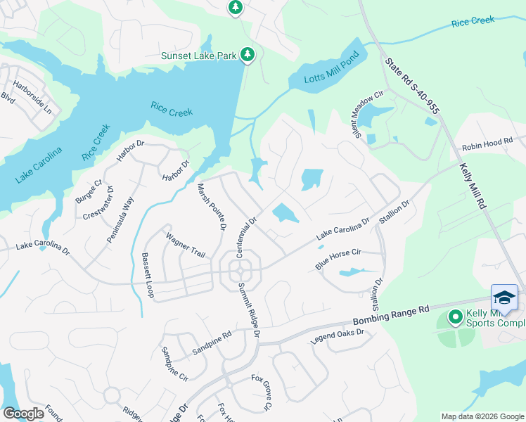 map of restaurants, bars, coffee shops, grocery stores, and more near 1006 Centennial Drive in Columbia