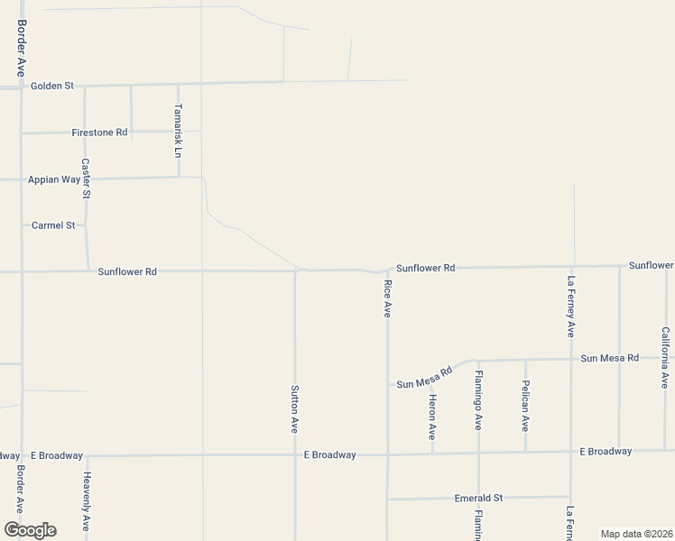 map of restaurants, bars, coffee shops, grocery stores, and more near 63190 Sunflower Road in Joshua Tree