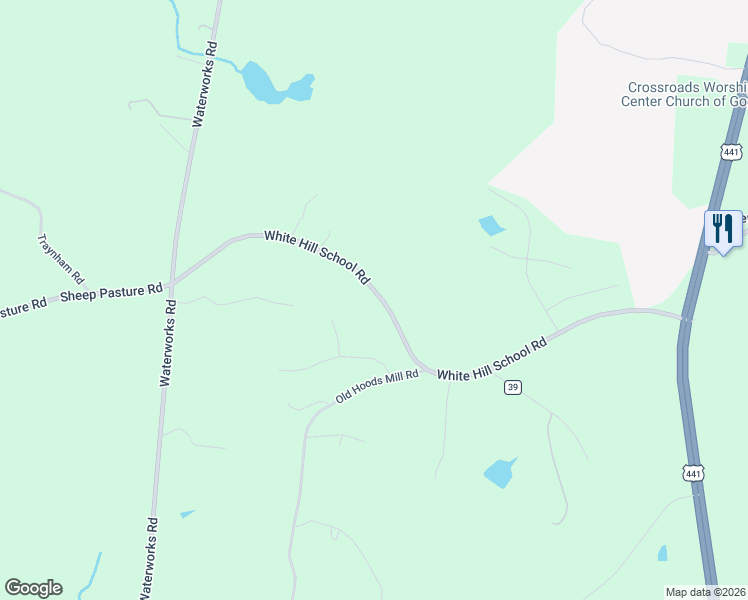 map of restaurants, bars, coffee shops, grocery stores, and more near 1008 White Hill School Road in Commerce