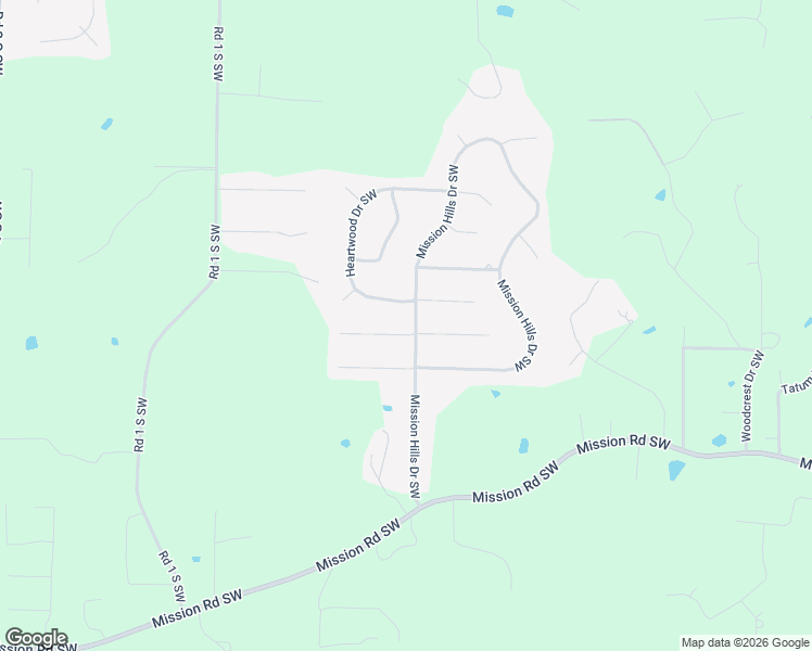 map of restaurants, bars, coffee shops, grocery stores, and more near 33 Mission Hills Drive Southwest in Cartersville