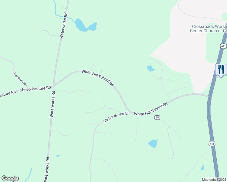 map of restaurants, bars, coffee shops, grocery stores, and more near 1008 White Hill School Road in Commerce