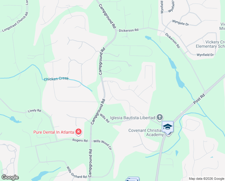 map of restaurants, bars, coffee shops, grocery stores, and more near 6245 Westfallen Overlook in Cumming