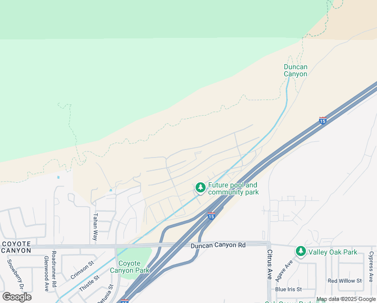 map of restaurants, bars, coffee shops, grocery stores, and more near 15823 Conservatory Drive in Fontana