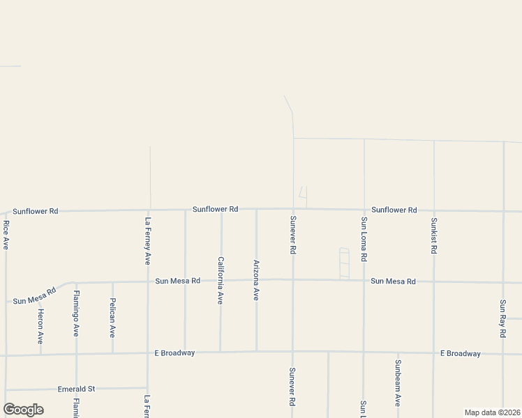 map of restaurants, bars, coffee shops, grocery stores, and more near 64009 Sunflower Road in Joshua Tree