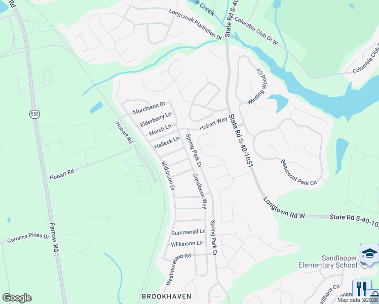 map of restaurants, bars, coffee shops, grocery stores, and more near 1234 Coralbean Way in Columbia