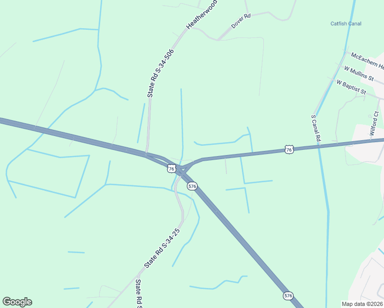 map of restaurants, bars, coffee shops, grocery stores, and more near 1416 U.S. 76 in Marion