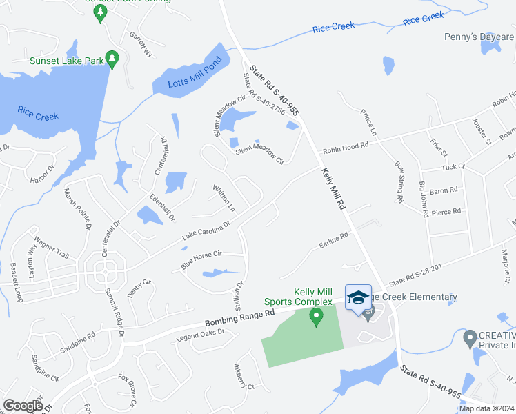 map of restaurants, bars, coffee shops, grocery stores, and more near 2112 Lake Carolina Drive in Columbia