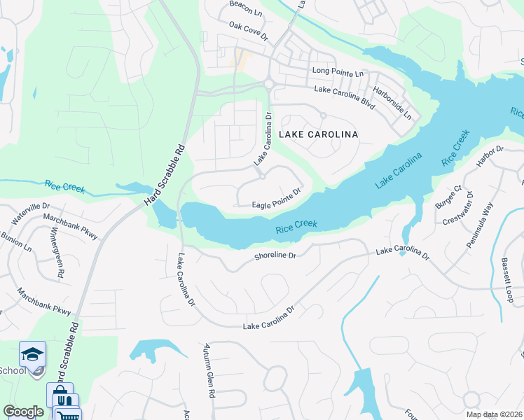 map of restaurants, bars, coffee shops, grocery stores, and more near 300 Eagle Pointe Drive in Columbia