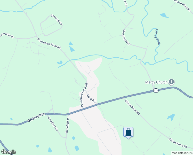 map of restaurants, bars, coffee shops, grocery stores, and more near 4040 Churchill Downs Dr in Gainesville