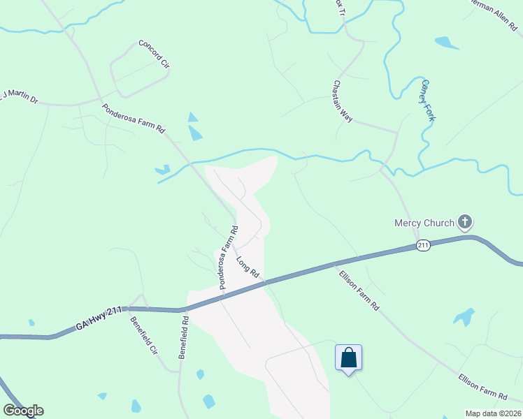 map of restaurants, bars, coffee shops, grocery stores, and more near 4040 Churchill Downs Drive in Gainesville
