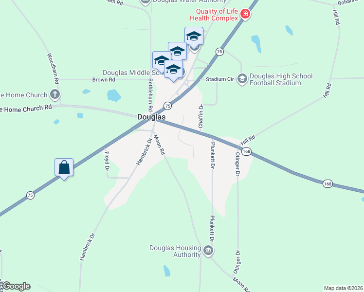 map of restaurants, bars, coffee shops, grocery stores, and more near 106 Lindsey Road in Horton