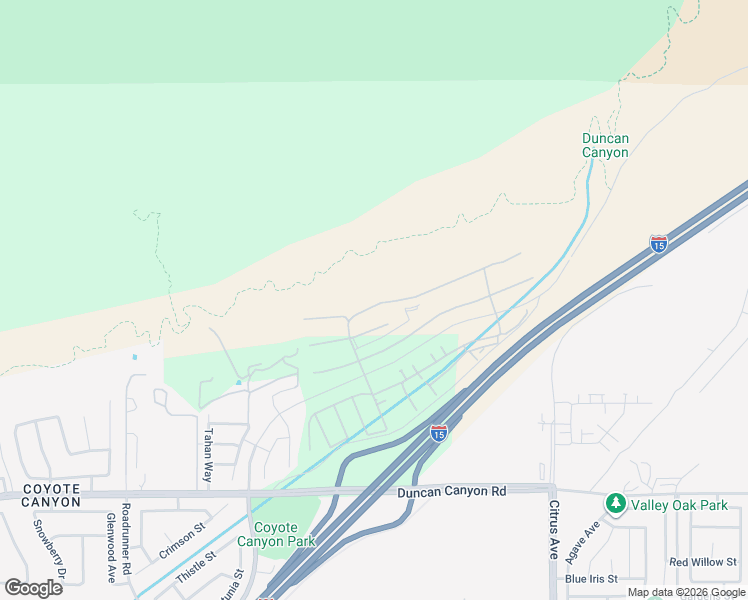 map of restaurants, bars, coffee shops, grocery stores, and more near 15800 Conservatory Drive in Fontana