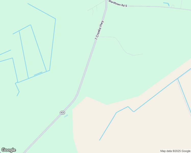 map of restaurants, bars, coffee shops, grocery stores, and more near 4821 7 Creeks Highway in Nakina