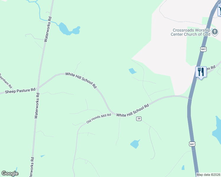 map of restaurants, bars, coffee shops, grocery stores, and more near 1008 White Hill School Road in Commerce