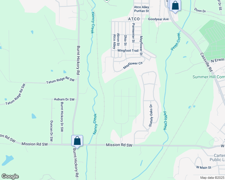 map of restaurants, bars, coffee shops, grocery stores, and more near 88 Jackson Farm Road in Cartersville