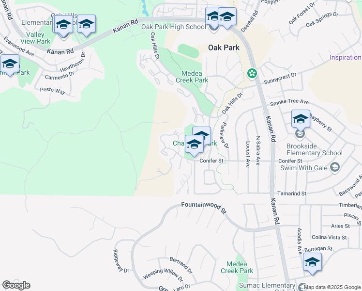 map of restaurants, bars, coffee shops, grocery stores, and more near 172 Conifer Circle in Oak Park