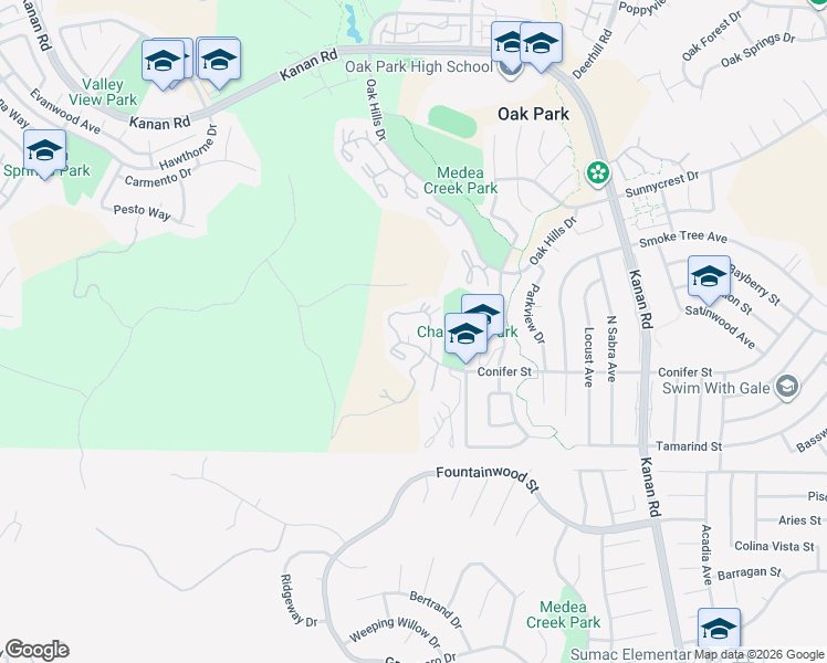 map of restaurants, bars, coffee shops, grocery stores, and more near 113 Conifer Cir in Oak Park