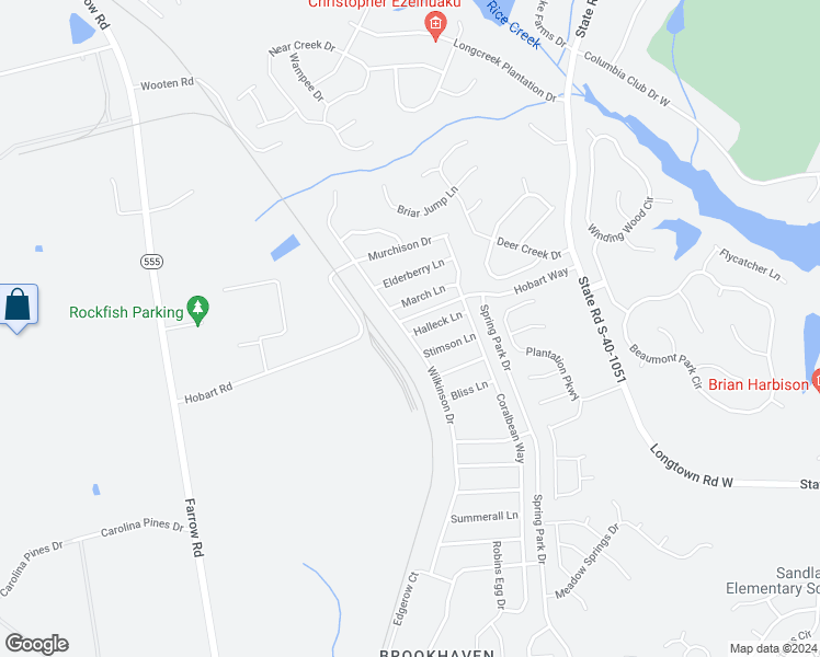 map of restaurants, bars, coffee shops, grocery stores, and more near 540 Halleck Lane in Columbia