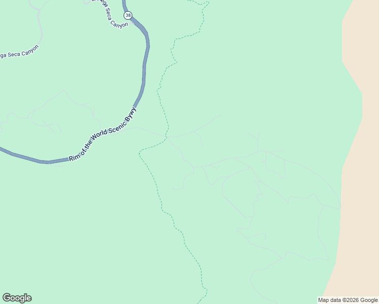 map of restaurants, bars, coffee shops, grocery stores, and more near 43630 Rainbow Lane in Angelus Oaks