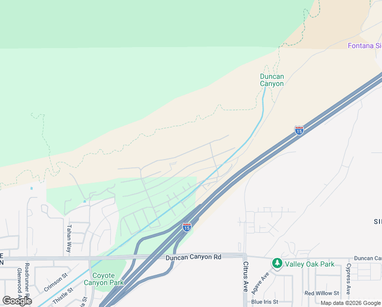 map of restaurants, bars, coffee shops, grocery stores, and more near 15919 Conservatory Drive in Fontana