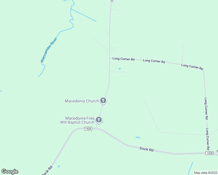 map of restaurants, bars, coffee shops, grocery stores, and more near 390 Crusoe Island Road in Whiteville