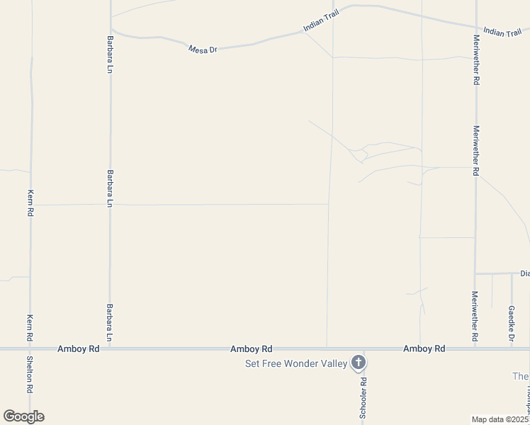 map of restaurants, bars, coffee shops, grocery stores, and more near 82315 Raymond Drive in Twentynine Palms