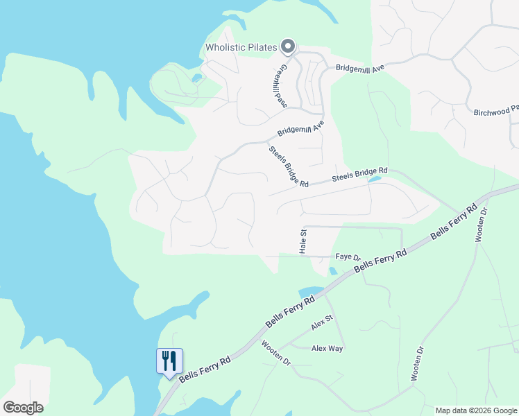 map of restaurants, bars, coffee shops, grocery stores, and more near 337 Laurel Glen Crossing in Canton
