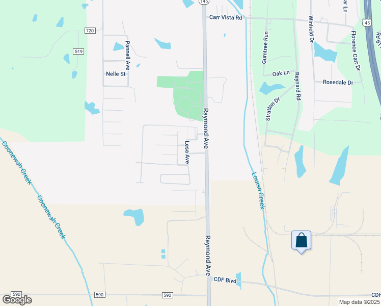map of restaurants, bars, coffee shops, grocery stores, and more near 115-123 Cooper Street in Tupelo