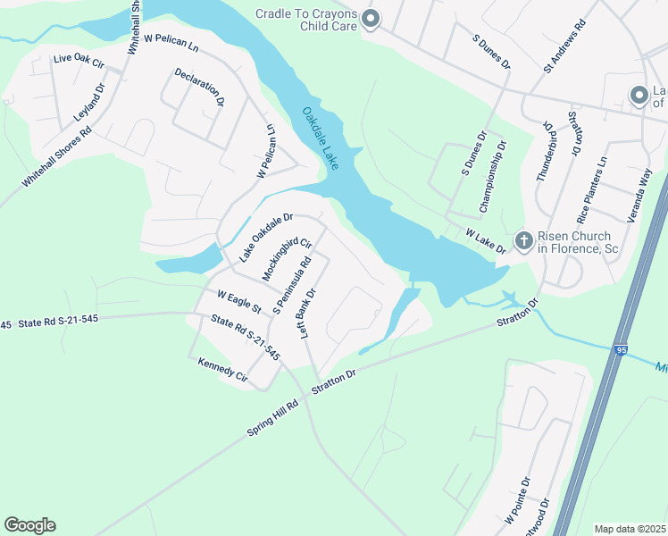 map of restaurants, bars, coffee shops, grocery stores, and more near 1040 Left Bank Drive in Florence