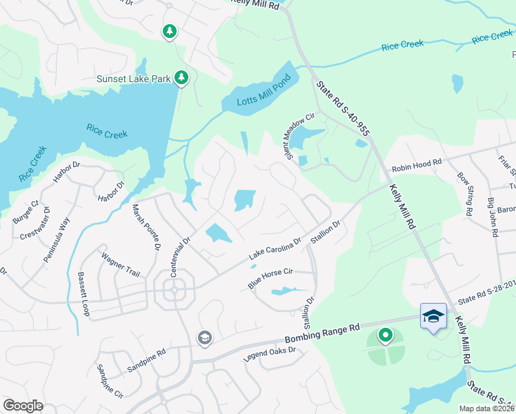 map of restaurants, bars, coffee shops, grocery stores, and more near 357 Gracemount Lane in Columbia