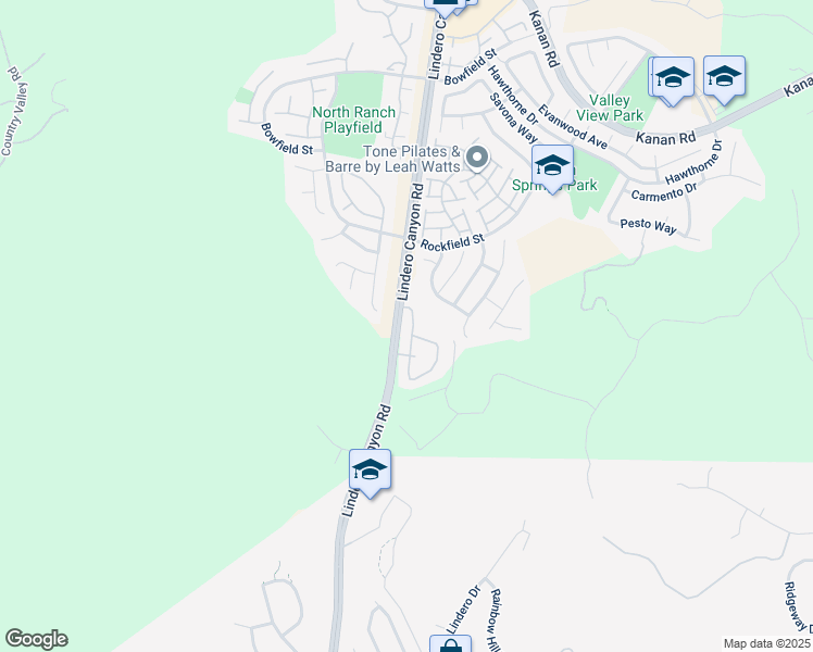 map of restaurants, bars, coffee shops, grocery stores, and more near 205 Concerto Drive in Oak Park