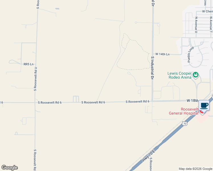 map of restaurants, bars, coffee shops, grocery stores, and more near 2032 South Roosevelt Road 6 in Portales