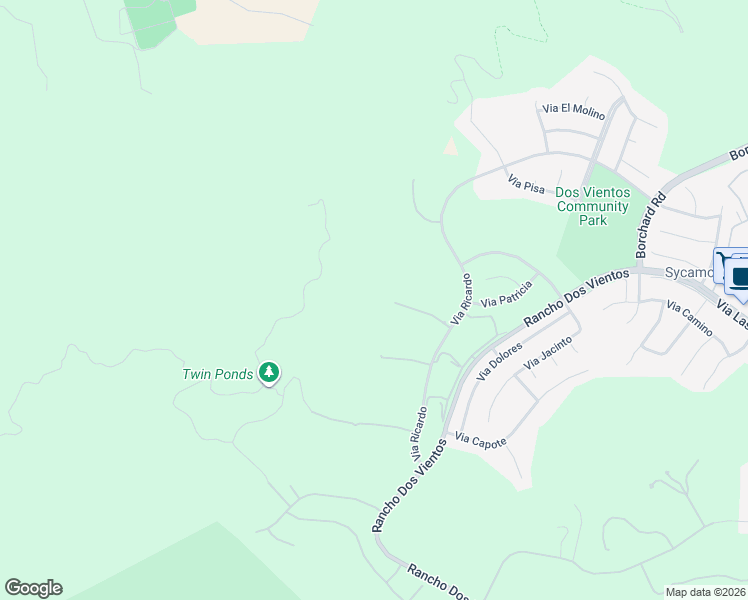 map of restaurants, bars, coffee shops, grocery stores, and more near 5516 Via Olas in Thousand Oaks