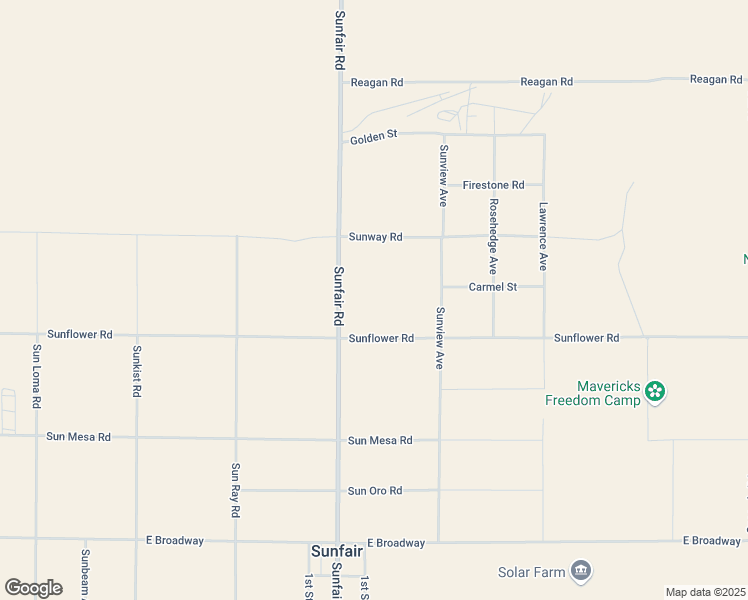 map of restaurants, bars, coffee shops, grocery stores, and more near Sunview Avenue in San Bernardino County