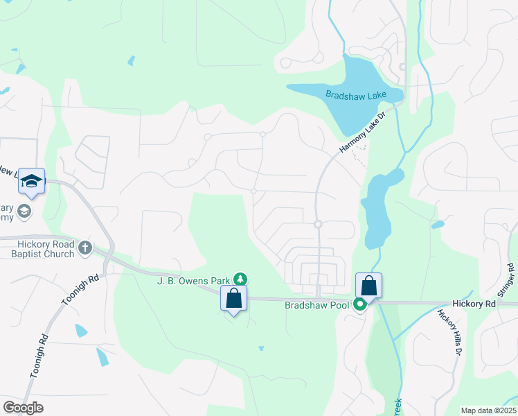 map of restaurants, bars, coffee shops, grocery stores, and more near 926 Idlewood Drive in Canton