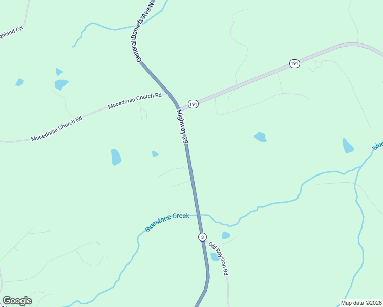 map of restaurants, bars, coffee shops, grocery stores, and more near 3705 U.S. 29 in Danielsville