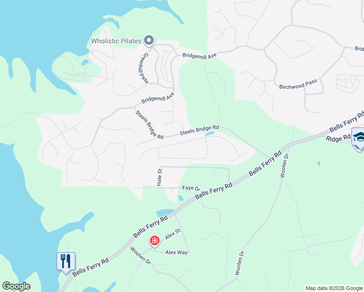 map of restaurants, bars, coffee shops, grocery stores, and more near 230 Parc Drive in Canton