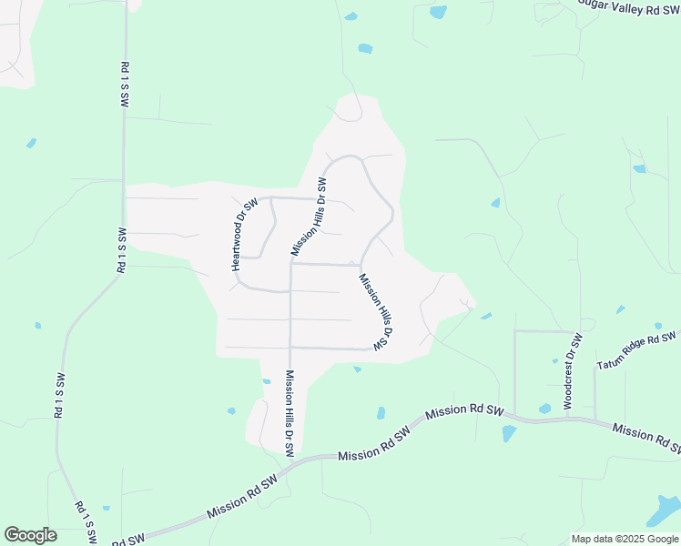 map of restaurants, bars, coffee shops, grocery stores, and more near 18 Forest Hill Drive Southwest in Cartersville